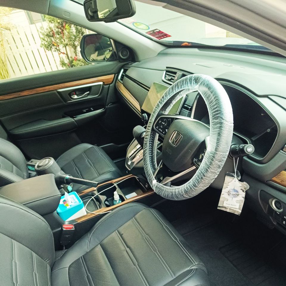 Interior during cleaning